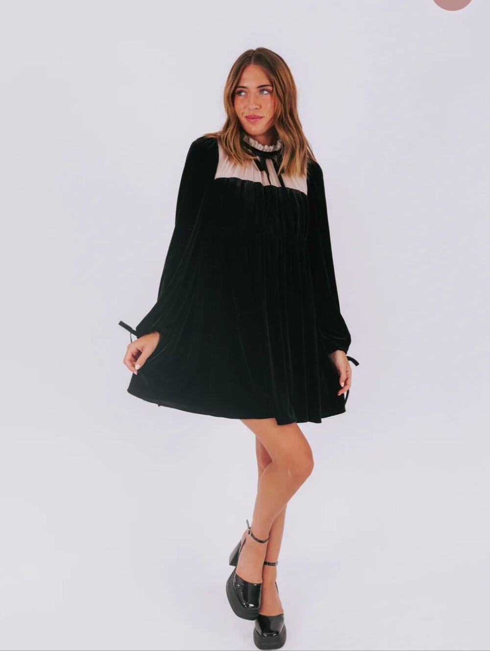 One Loved Babe Square Neck Sheer Midi Dress With Tie Size 3xl